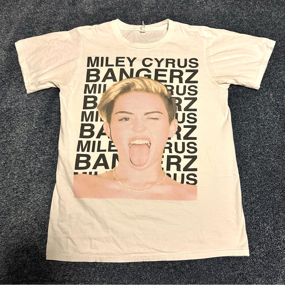 Miley Cyrus 2014 Bangerz Tour Tee White S